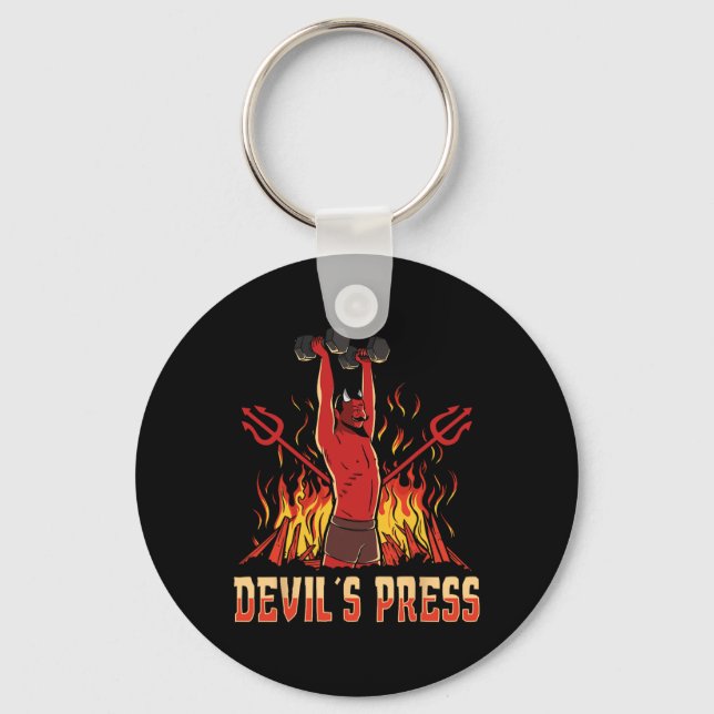 Satan Devil's Press-Bodybuilding Schlüsselanhänger (Vorderseite)