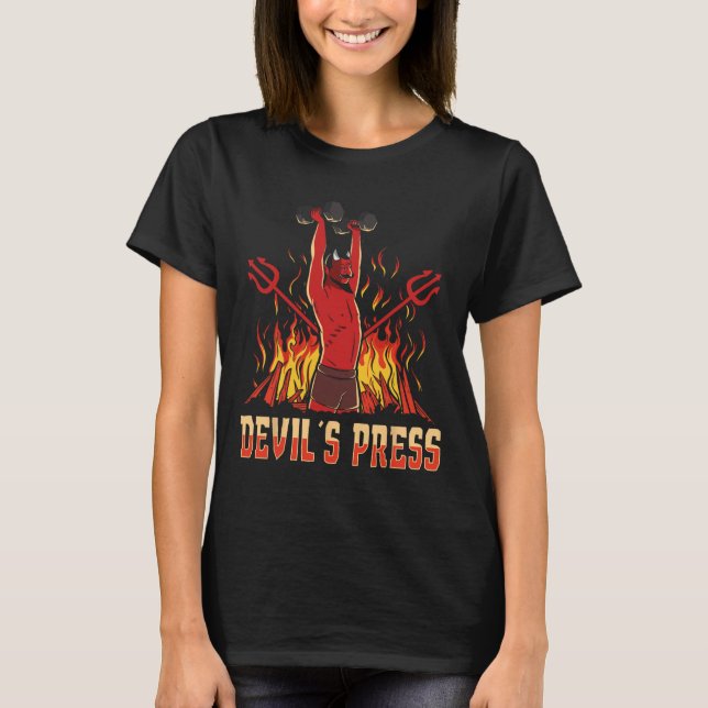 Satan Devil's Press-Bodybuilding T-Shirt (Vorderseite)