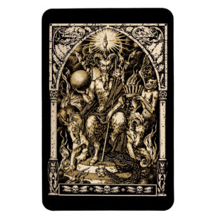 Satan Enthroné Magnet 4x6
