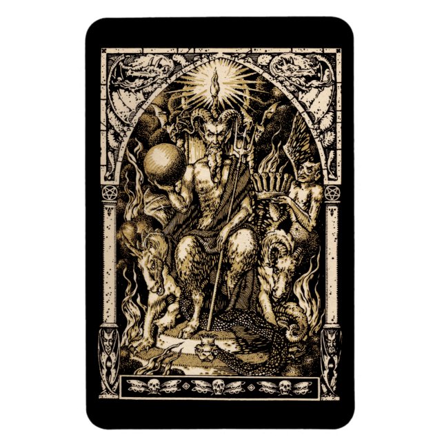 Satan Enthusironed 4x6 Magnet (Vertikal)
