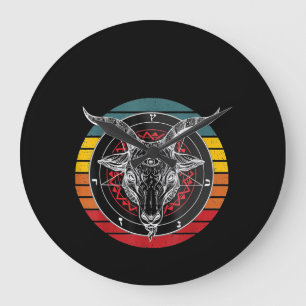Satan Goat, Ziegengeschenk Große Wanduhr