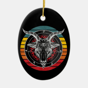 Satan Goat, Ziegengeschenk Keramik Ornament