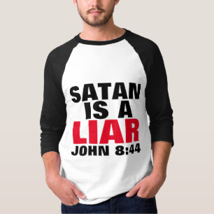 SATAN IST EIN LEICHTER CHRISTLICHER T - SHIRT T -