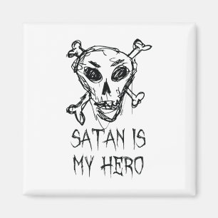 Satan ist mein Held Halloween-Kostümdesign Magnet