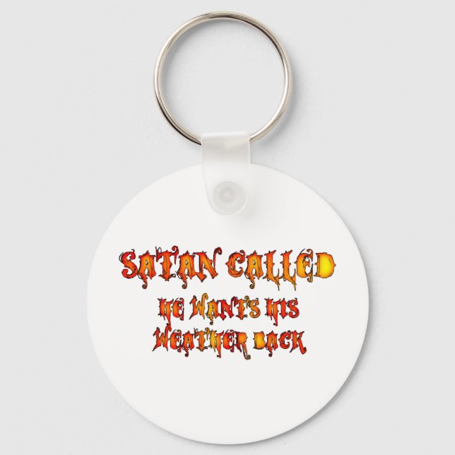 Satan namens "Hitzewelle" 2011 Schlüsselanhänger (Vorderseite)