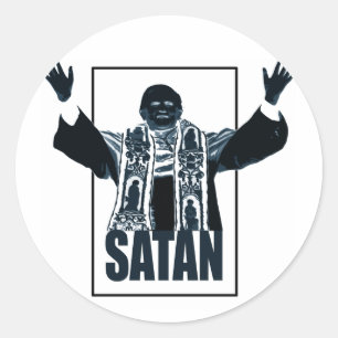 SATAN Pope Runder Aufkleber
