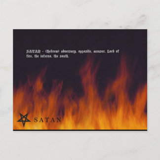 SATAN POSTKARTE