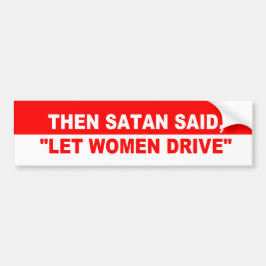 SATAN UND FRAUEN-FAHRER AUTOAUFKLEBER
