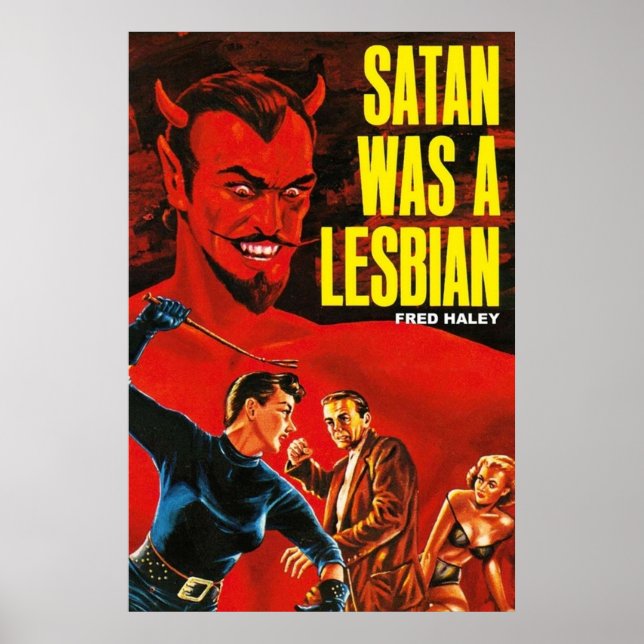 Satan war Lesbisch Poster (Vorne)