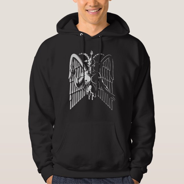 Satanic Baphomet Hoodie (Vorderseite)