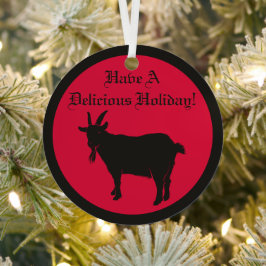 Satanic Black Goat Ornament Aus Metall