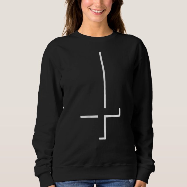 Satanic Cross I Upside Down Cross I Goth I Cross Sweatshirt (Vorderseite)