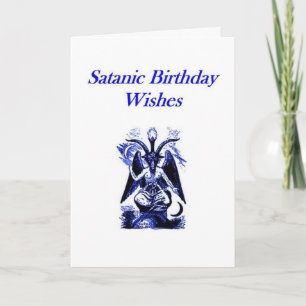 Satanic/Demonolatry Birthday Karte