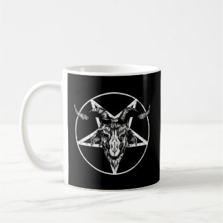 Satanic Goth Baphomet Goat Head Pentagram Gothic Kaffeetasse