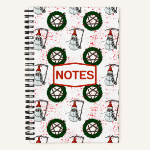 Satanic Horror Weihnachts-Weihnachtsgeschenk Notizbuch
