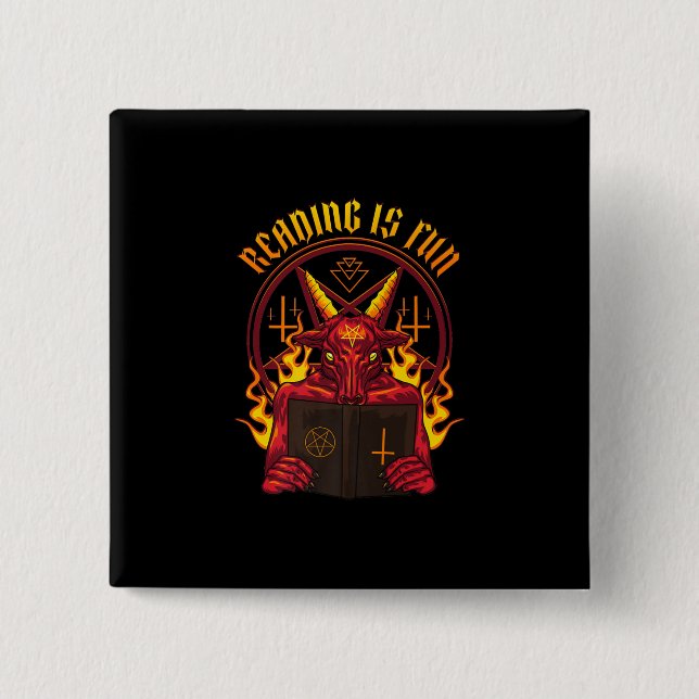 Satanic Pagan Goat Premium Button (Vorderseite)