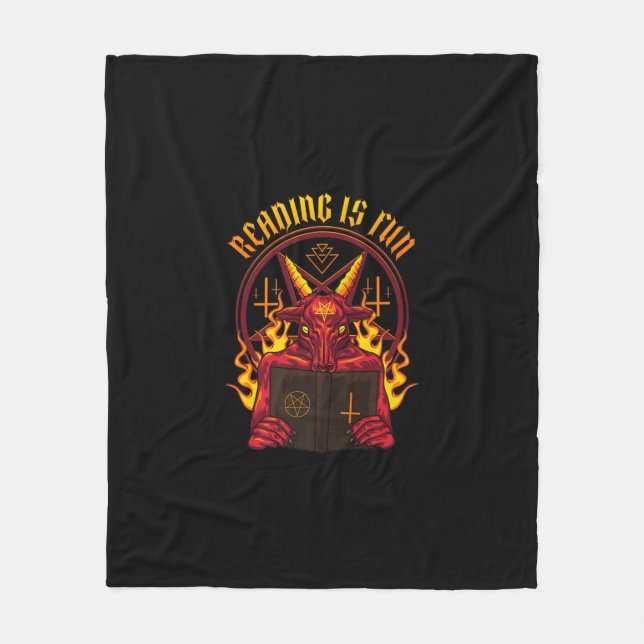 Satanic Pagan Goat Premium Fleecedecke (Vorderseite)