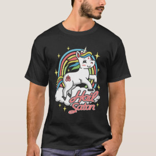 Satanic Unicorn Satan für Teufle Anhänger T-Shirt