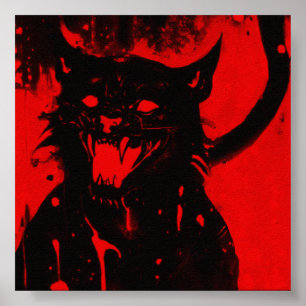 SATANICAT Matt Paper Print Poster