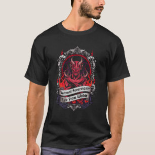 Satanische Ziege Hexe Baphomet Okkult Dunkle Kunst T-Shirt