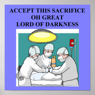 satanischer Doktorarztchirurg Poster