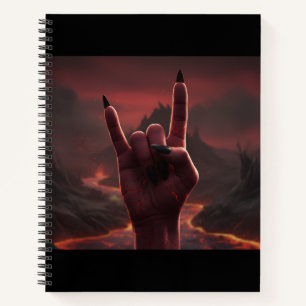 Satanischer Gruß Notizbuch