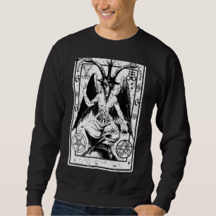 Satanischer Okkult Baphomet Ziege Atheist 666 Bike Sweatshirt