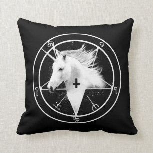 Satanisches Einhorn-Kissen Kissen
