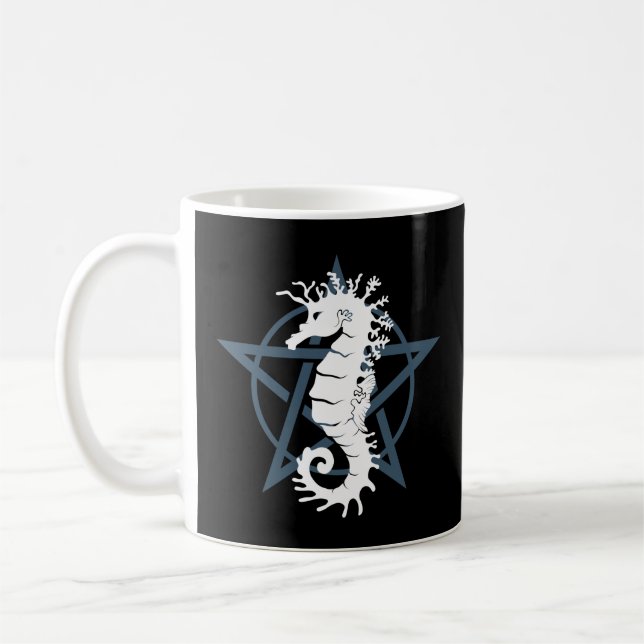 Satanisches Seepferd Kaffeetasse (Links)