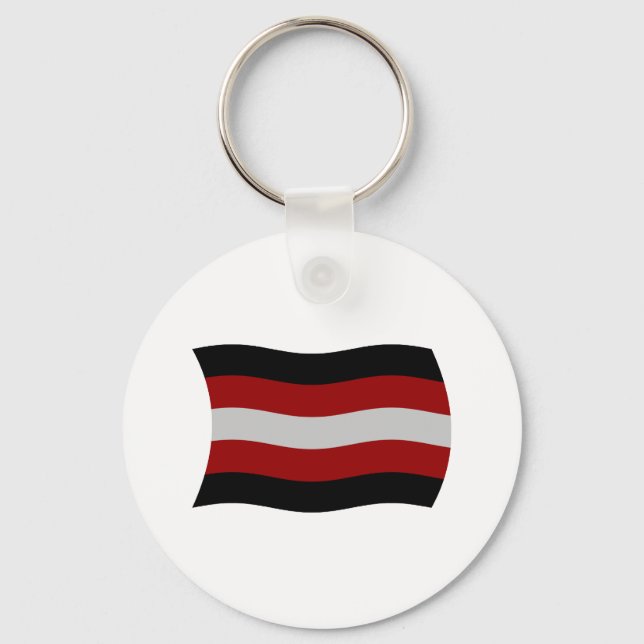 Satanismus Flag Schlüsselanhänger (Vorderseite)