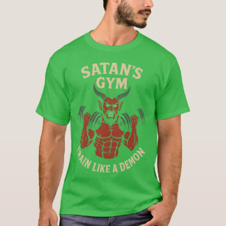 Satan's Fitnessstudio: Trainiere wie ein Dämon - L T-Shirt