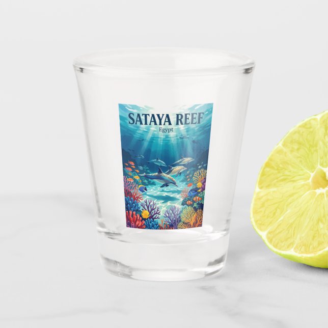 Sataya-Riff Ägypten Schnapsglas (Vorderseite)