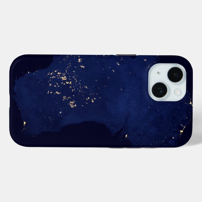 Satellite die Nachtlicht von Australien. Case-Mate iPhone Hülle (Rückseite (Horizontal))
