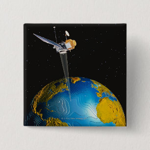 Satelliten-Erdumlaufbahn 6 Button