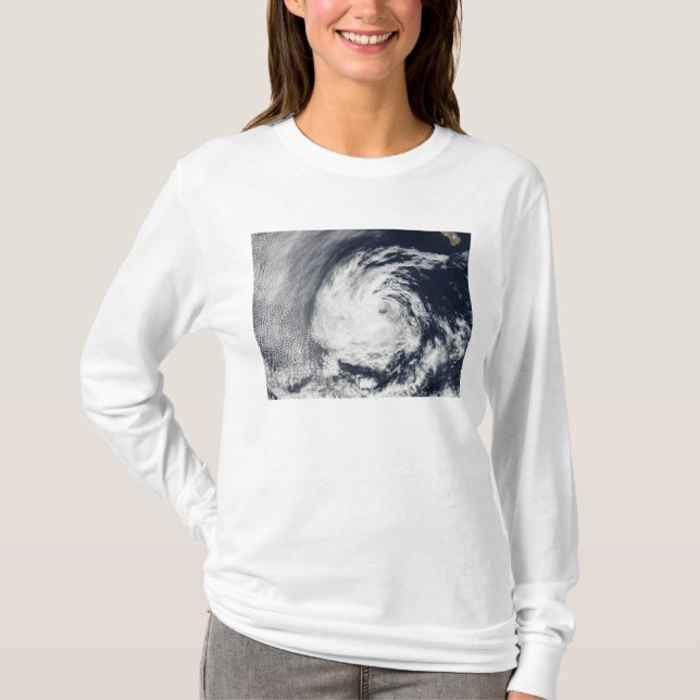 Satellitenansicht der Blas der tropischen Depressi T-Shirt (Vorderseite)