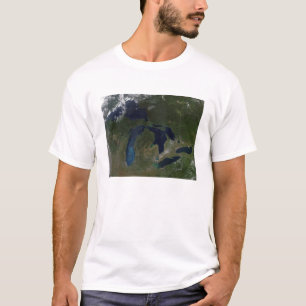 Satellitenansicht der Great Lakes T-Shirt