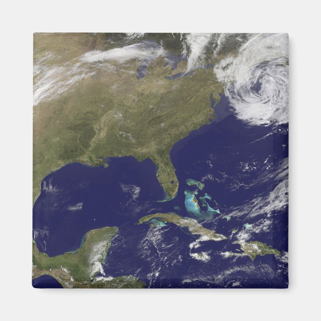 Satellitenansicht der Ostküste der Vereinigten Sta Magnet (Vorne)