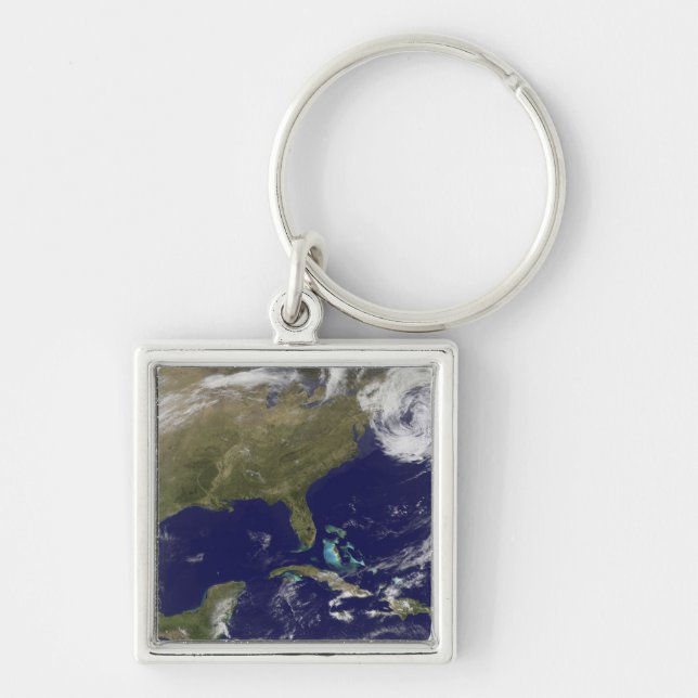 Satellitenansicht der Ostküste der Vereinigten Sta Schlüsselanhänger (Vorne)