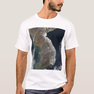 Satellitenansicht der Schneefälle T-Shirt