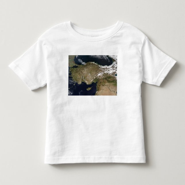 Satellitenansicht der Türkei Kleinkind T-shirt (Vorderseite)