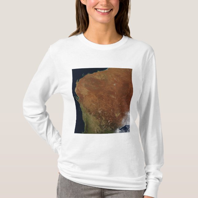 Satellitenansicht der Western Australien T-Shirt (Vorderseite)