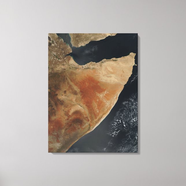 Satellitenansicht des Horns von Afrika Leinwanddruck (Vorderseite)