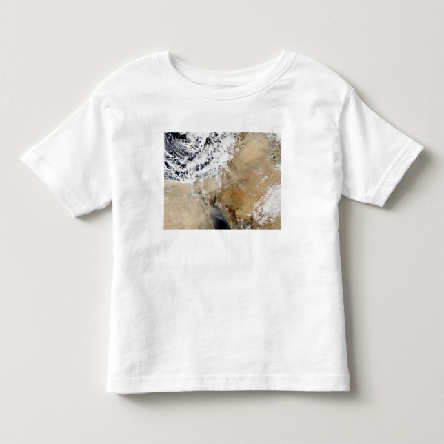 Satellitenansicht des östlichen Mittelmeers Kleinkind T-shirt (Vorderseite)