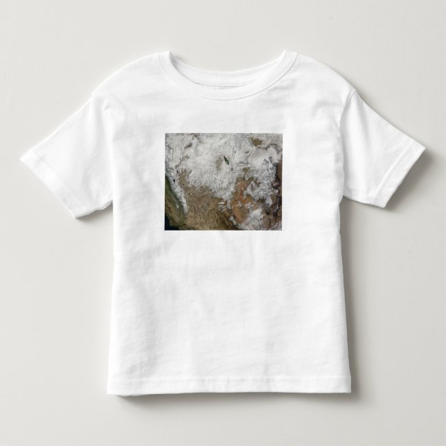 Satellitenansicht des Westerns Vereinigte Staaten Kleinkind T-shirt (Vorderseite)
