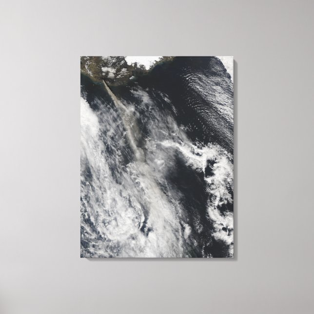 Satellitenansicht einer Aschenwolke 2 Leinwanddruck (Vorderseite)