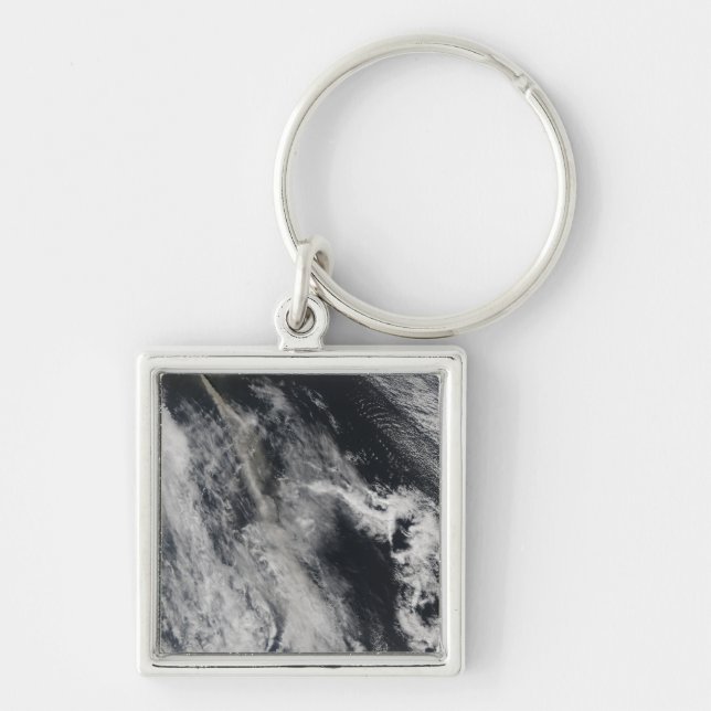 Satellitenansicht einer Aschenwolke 2 Schlüsselanhänger (Vorne)