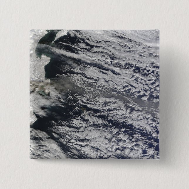 Satellitenansicht einer Aschenwolke 3 Button (Vorderseite)