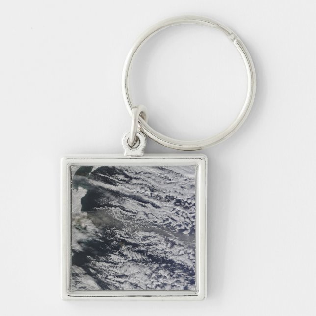 Satellitenansicht einer Aschenwolke 3 Schlüsselanhänger (Vorne)