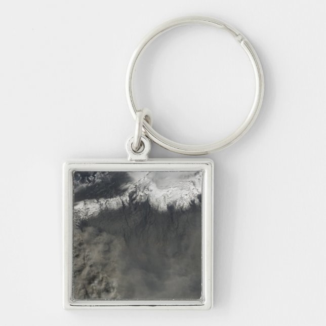 Satellitenansicht einer Aschenwolke 4 Schlüsselanhänger (Vorne)