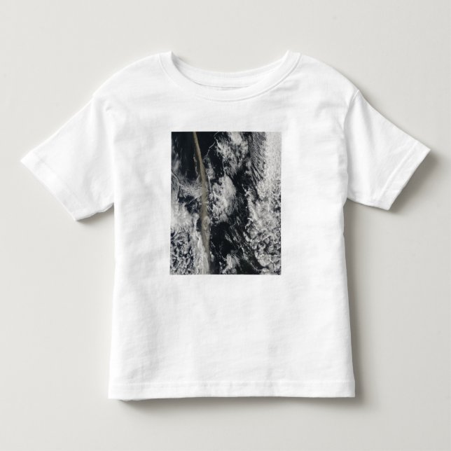 Satellitenansicht einer Aschenwolke Kleinkind T-shirt (Vorderseite)